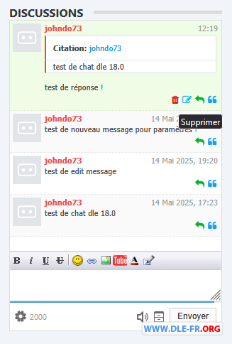 light chat v 2.1.1 dle 18.0 utf8 Fr