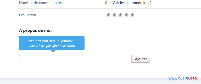 User Status v 1.0 dle 18.0 utf8 Fr